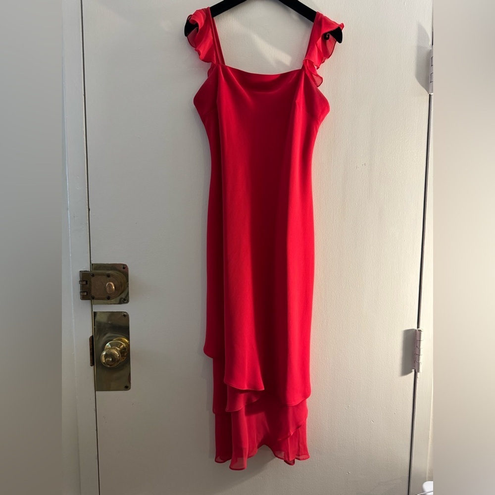 Vintage Evan Picone Red Pink Fairy Dress Y2K Size 8P 🍓